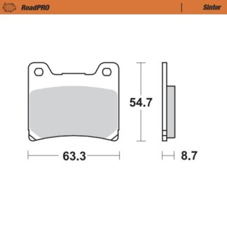 Moto-Master Jarrupalat Roadpro Sinter Eteen