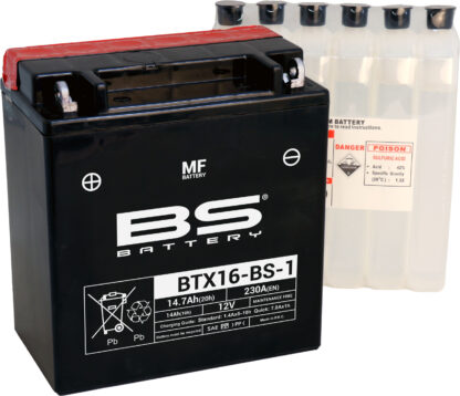 Bs Battery Btx16-Bs-1 Mf (Cp) Maintenance Free