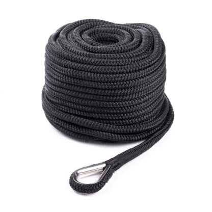 Qvarken Ankkuriköysi Dockline Koussilla 18mm 50M Musta