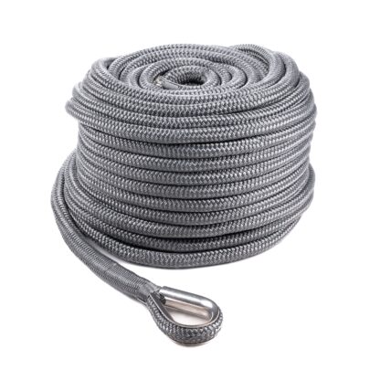 Qvarken Ankkuriköysi Dockline Koussilla 14mm 40M Harmaa