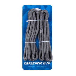 Qvarken Lepuuttajaköysi 8mm 2M Harmaa 2kpl