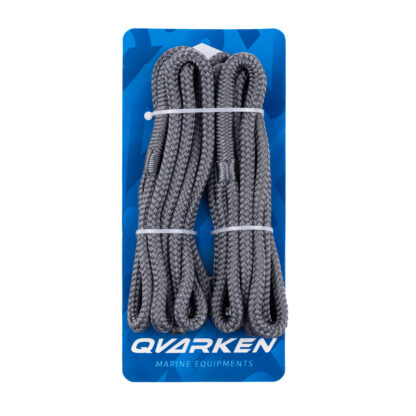 Qvarken Lepuuttajaköysi 8mm 2M Harmaa 2kpl