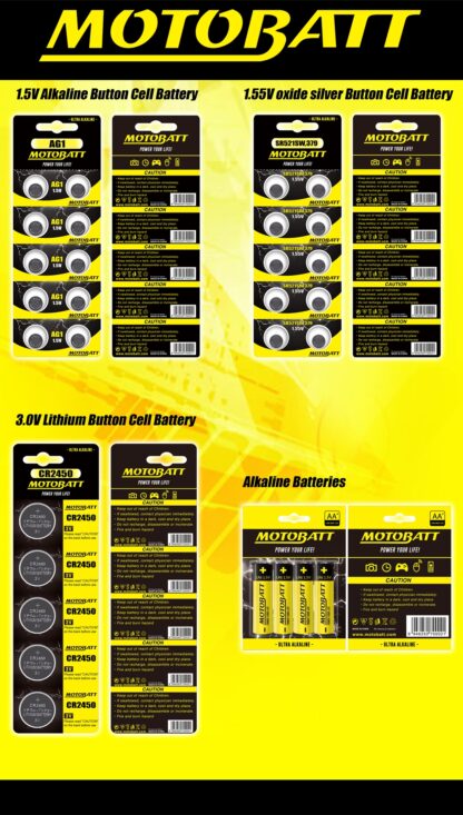 Motobatt Ag1,Lr621,364 1.5V Alkaline Battery (10Pcs)