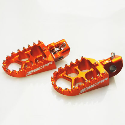 Scar Evolution Footpegs -Ktm/Husq. Orange Color
